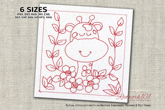 Giraffe Face: A Festive Review for Holiday Embroidery