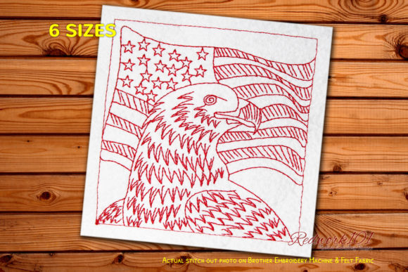 Review: Bald Eagle in Front of an American Flag Design