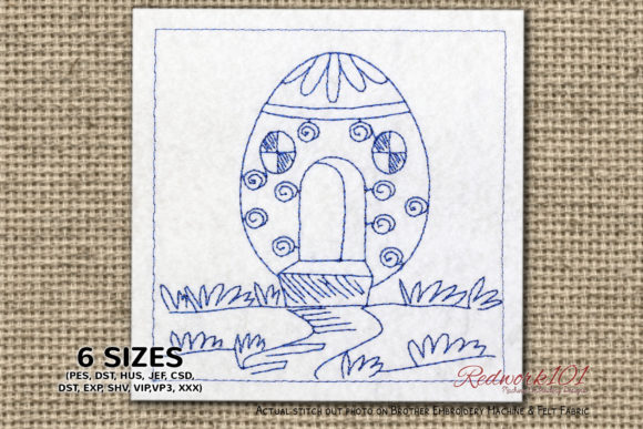 Review: Easter Egg House Redwork for Apparel