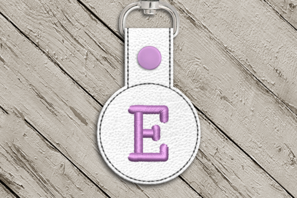Review: Letter E ITH Round Key Fob Applique Design
