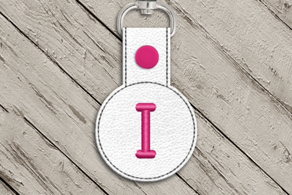Review: Letter I ITH Round Key Fob Applique