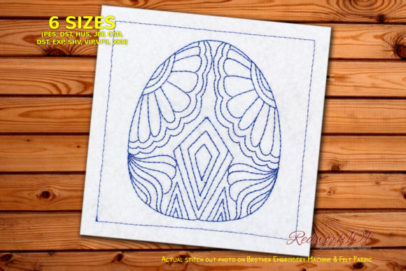Reviewing Beautiful Easter Egg Redwork for Apparel