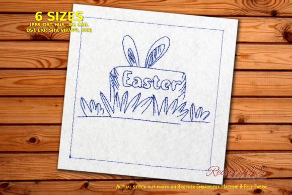 Reviewing Easter Wood Block Redwork for Spring Projects