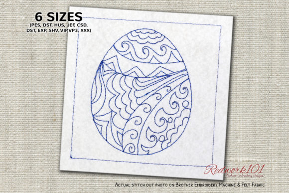 Reviewing the Mandala Easter Egg Redwork Design