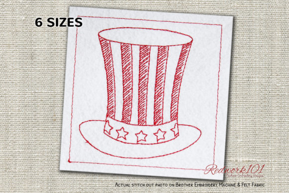 USA Top Hat for Independence Day Embroidery Review