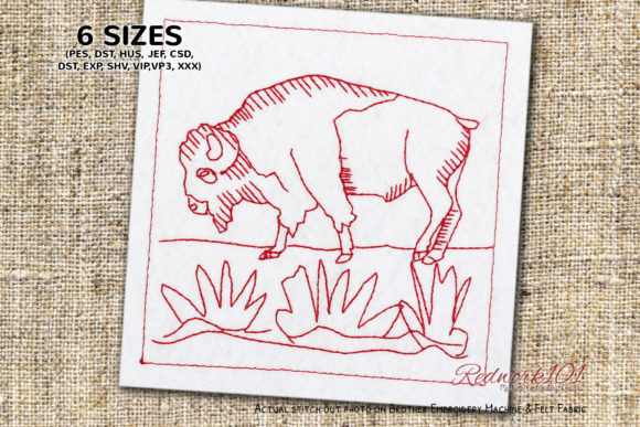 Wild Bison on Field: A Seasonal Embroidery Review